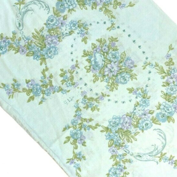 Tastemaker Vintage 1960s Blue King Pillowcase Sham - Picture 2 of 5